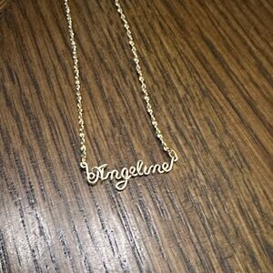Angeline name necklace